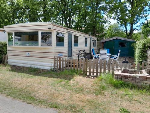 TE KOOP STACARAVAN MET AIRCO OP CAMPING IN SCHOONLOO (DR.), Caravans en Kamperen, Stacaravans, Ophalen of Verzenden