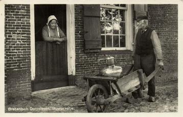 Brabantsch-Dorpsleven. Buurpraatje. - kruiwagen - 1935 gelop beschikbaar voor biedingen