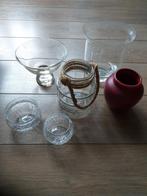 Verschillende vazen glas, Huis en Inrichting, Ophalen, Overige kleuren, Minder dan 50 cm, Glas