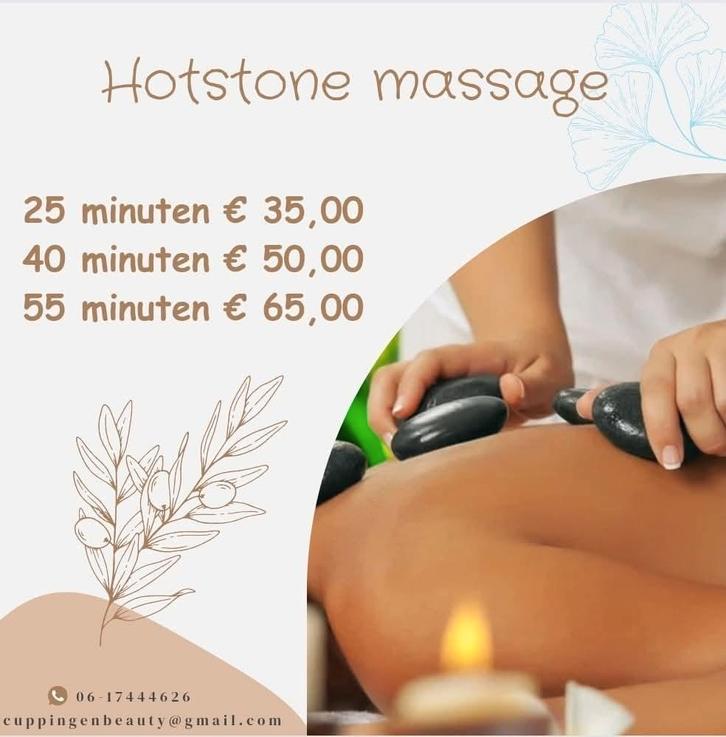 Hotstone massage, Sport en Fitness, Gezondheidsproducten en Wellness, Zo goed als nieuw, Ophalen of Verzenden