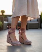 Nieuw Alma Blue oud roze glitter espadrilles sleehak maat 39, Kleding | Dames, Schoenen, Nieuw, Ophalen of Verzenden, Espadrilles of Moccasins