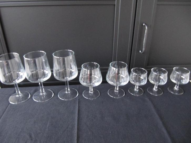 Leerdam glazen Copier Atlanta, Huis en Inrichting, Keuken | Servies, Zo goed als nieuw, Glas of Glazen, Overige stijlen, Glas
