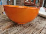Oranje Schaal - Keramiek retro vintage, Huis en Inrichting, Ophalen, Porselein of Keramiek, Schaal, Rond