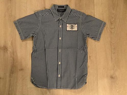 Prachtig blauw wit geruit overhemd McGregor mt. 140 z.g.a.n!, Kinderen en Baby's, Kinderkleding | Maat 140, Zo goed als nieuw