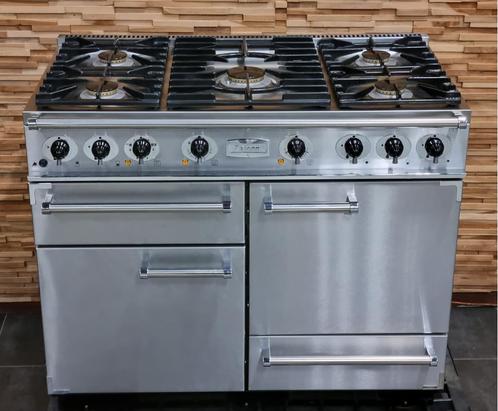 🔥Luxe Fornuis Falcon 110cm RVS 5 pits 3 ovens, Witgoed en Apparatuur, Fornuizen, Zo goed als nieuw, Vrijstaand, Gas, 5 kookzones of meer