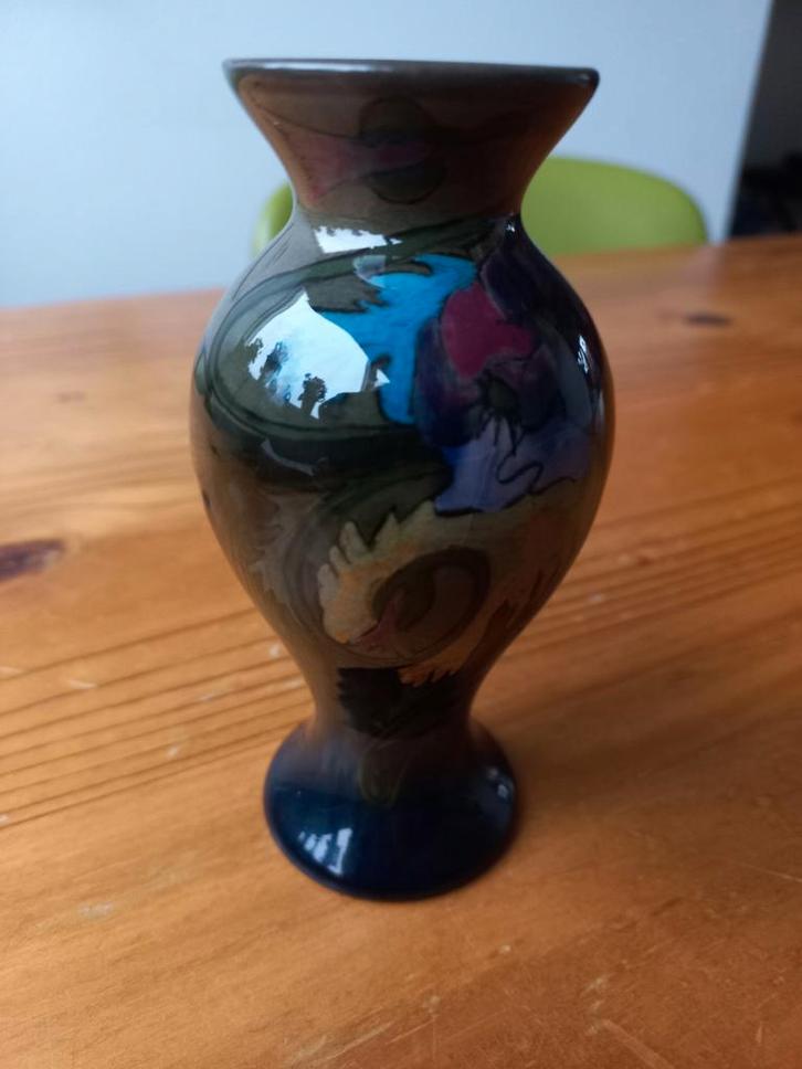 Plateel vaasje Zuid Holland, Antiek en Kunst, Antiek | Keramiek en Aardewerk, Ophalen of Verzenden