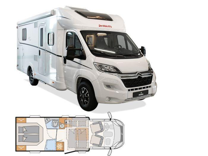 Dethleffs Just Camp T7052 DBL 2024 camper, Caravans en Kamperen, Campers, Bedrijf, tot en met 4, Half-integraal, Dethleffs, Overige merken