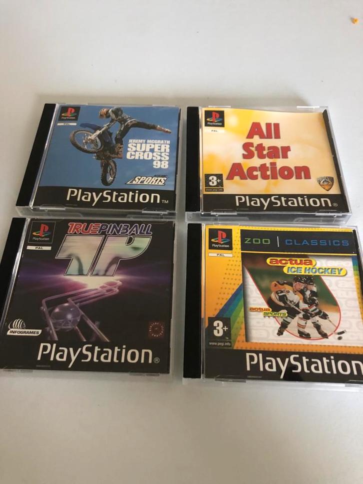 Playstation 1 Games - Jeremy McGrath, True Pinball..., Spelcomputers en Games, Games | Sony PlayStation 1, Gebruikt, Sport, Vanaf 3 jaar