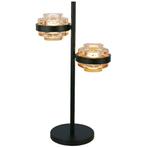 Tafellamp led H50cm zwart champagne dressoir bed bank lamp, Ophalen, Nieuw, Glas, Minder dan 50 cm