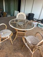 Tuinset bamboe, Tuin en Terras, Tuinsets en Loungesets, Ophalen, Gebruikt, Rotan, 3 zitplaatsen