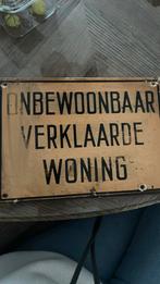 Oud Woningbord - Onbewoonbaar Verklaard, Antiek en Kunst, Ophalen