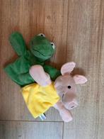 Kikker en Varkentje Handpoppen, Ophalen of Verzenden, Zo goed als nieuw, Kikker