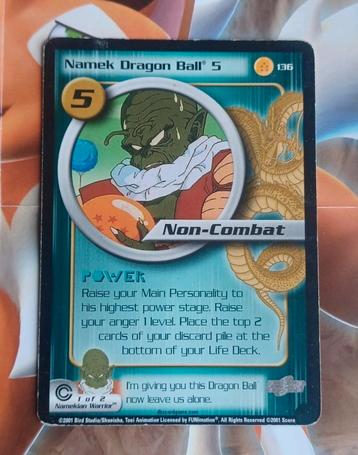 Namek Dragon ball "5 Dragonball z 5 star card beschikbaar voor biedingen