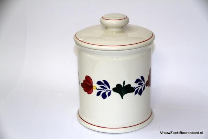 Voorraadpot aardewerk Royal Boch Boerenbont, Antiek en Kunst, Antiek | Keramiek en Aardewerk, Ophalen of Verzenden