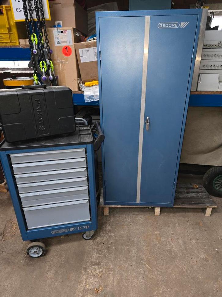 Gedore gereedschapskast en gereedschapswagen, Doe-het-zelf en Verbouw, Gereedschap | Handgereedschap, Ophalen