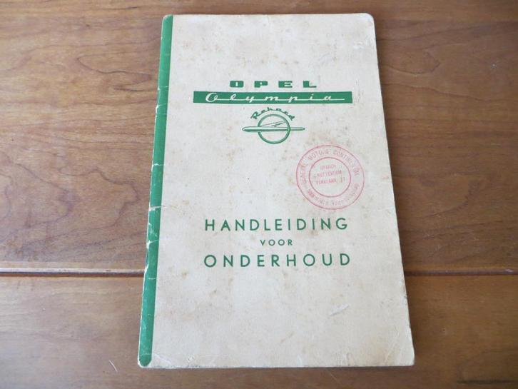 Instructieboek Opel Olympia Rekord 1953, Auto diversen, Handleidingen en Instructieboekjes, Ophalen of Verzenden