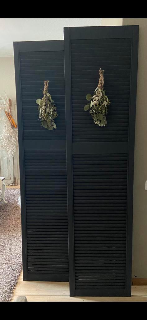 Stoere Louvre luiken - set van 2, Huis en Inrichting, Woonaccessoires | Kamerschermen, Zo goed als nieuw, Ophalen of Verzenden