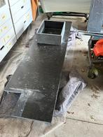 Hardsteen aanrechtblad met spoelbak., Ophalen, Zo goed als nieuw