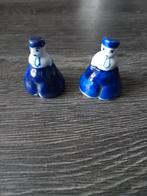 Twee Delfts blauwe beeldjes, Ophalen of Verzenden, Gebruikt, Decoratie