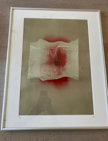 Kunstwerk in lijst 60x 40 cm met lijst beschikbaar voor biedingen