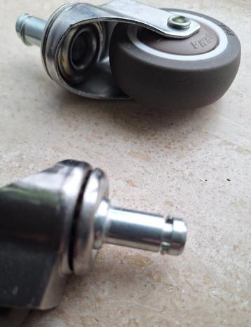 Zwenkwielen rubber bruin 75 mm wiel nieuw beschikbaar voor biedingen