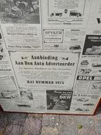 Vintage grote ingelijste poster RAI 1975  auto s : voor 2.50, Ophalen, Huis en Inrichting