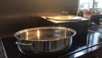 Inductie braadpan., Ophalen of Verzenden, Zo goed als nieuw, Gietijzer, Koekenpan of Braadpan