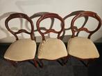 3 stoelen luigi filippo stijl massief hout, Ophalen