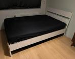IKEA Trysil bed wit, 140 x 200 cm met matras en lattenbodems, Huis en Inrichting, Ophalen, Wit, 140 cm, Zo goed als nieuw
