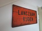 Vintage verkeersbord, Ophalen of Verzenden, Gebruikt