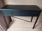 zwarte sidetable, Gebruikt, 100 tot 150 cm, Ophalen of Verzenden, 25 tot 50 cm