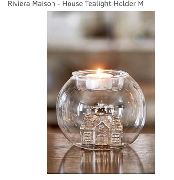 Riviera Maison theelichthouder met het rm huisje erin. beschikbaar voor biedingen