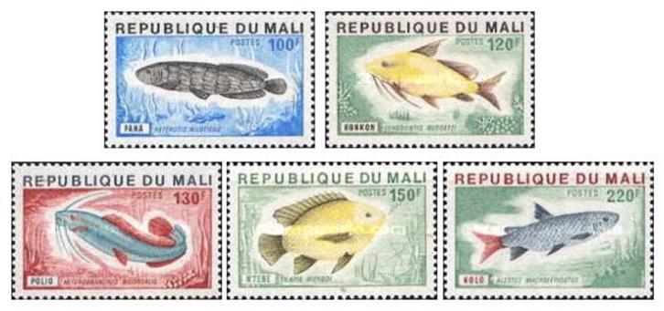 MALI 16 - Dieren: vissen, Postzegels en Munten, Postzegels | Thematische zegels, Postfris, Dier of Natuur, Ophalen of Verzenden