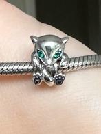 Zilveren S925 vos bedel met groene zirkonia, Overige merken, Nieuw, Ophalen of Verzenden, 1 bedel