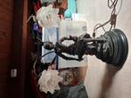 Brocante dubbele staande  lamp, Huis en Inrichting, Ophalen, Zo goed als nieuw, 75 cm of meer