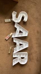 Verlichte hema letters “SAAR”, Ophalen, Zo goed als nieuw, Minder dan 100 cm