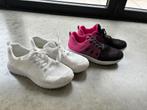 Sportschoenen, Ophalen, Gedragen, Wit, Sportschoenen