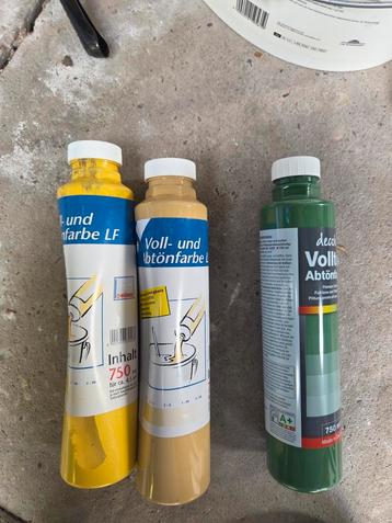 Mengverf Kleuren - Geel, Beige, Groen beschikbaar voor biedingen