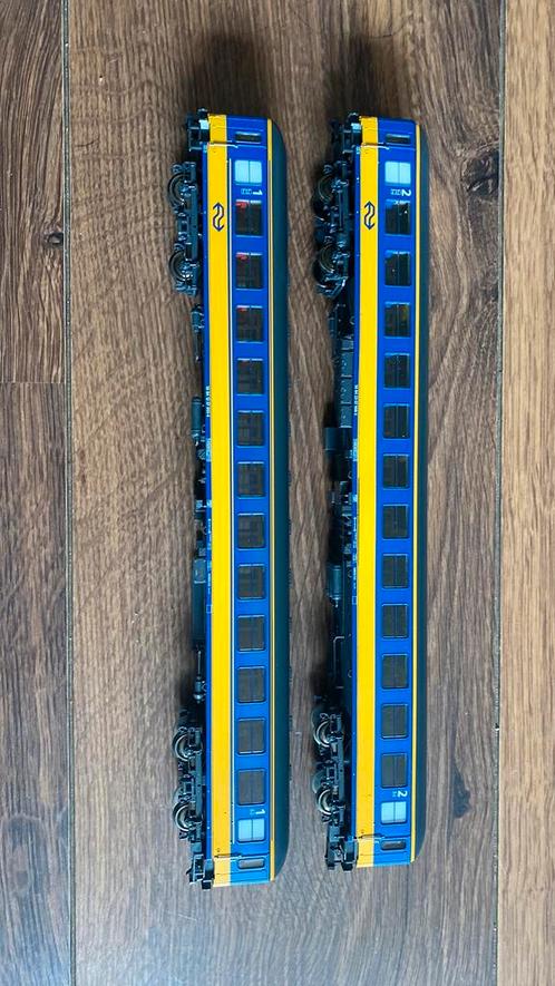 Roco ICK-rijtuigen–NS 1e& 2e klas–Geel/Blauw–ICK-stam A+B, Hobby en Vrije tijd, Modeltreinen | H0, Zo goed als nieuw, Wagon, Gelijkstroom