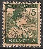 Zwitserland No.128 O. ADV. no.9 T., Verzenden, Gestempeld