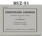 MUZ91 Bladmuziek -- Christelijke liederen door H. Riesebos, Ophalen of Verzenden, Zo goed als nieuw, Artiest of Componist, Tuba