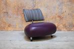 ZGANieuw paarse leren  Leolux Pallone design fauteuil, Metaal, Leolux, Leolux, Design