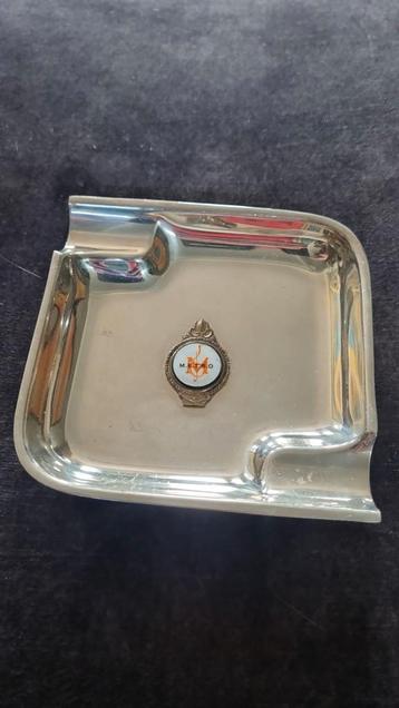 Vintage Metalen Kandelaar/Asbak beschikbaar voor biedingen