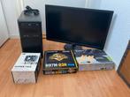 PC  i7 4790 GTX 1050 Ti 32 MB Ram M/ATX case GEEN HDD / SSD, Computers en Software, Desktop Pc's, Ophalen, Gebruikt, HDD, 32 GB