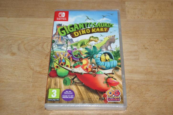 Gigantosaurus Dino Kart (Switch) NIEUW in seal, Spelcomputers en Games, Games | Nintendo Switch, Nieuw, Racen en Vliegen, 3 spelers of meer