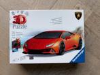 Ravensburger Lamborghini Huracan EVO Arancio - 3D Puzzel, Ophalen of Verzenden, Meer dan 50 stukjes, Zo goed als nieuw, 6 jaar of ouder