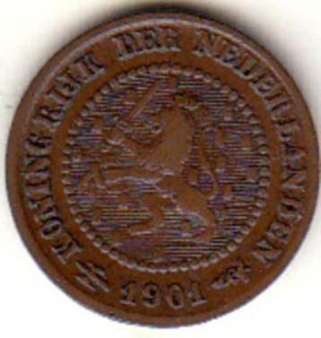 1/2 cent 1901 ZF- beschikbaar voor biedingen