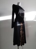 Roberto Cavalli longsleeve maat medium viscose origineel, Maat 38/40 (M), Verzenden, Zwart, Zo goed als nieuw