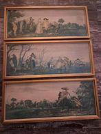 Oud Hollands tafereel prenten, Antiek en Kunst, Kunst | Tekeningen en Foto's, Ophalen of Verzenden