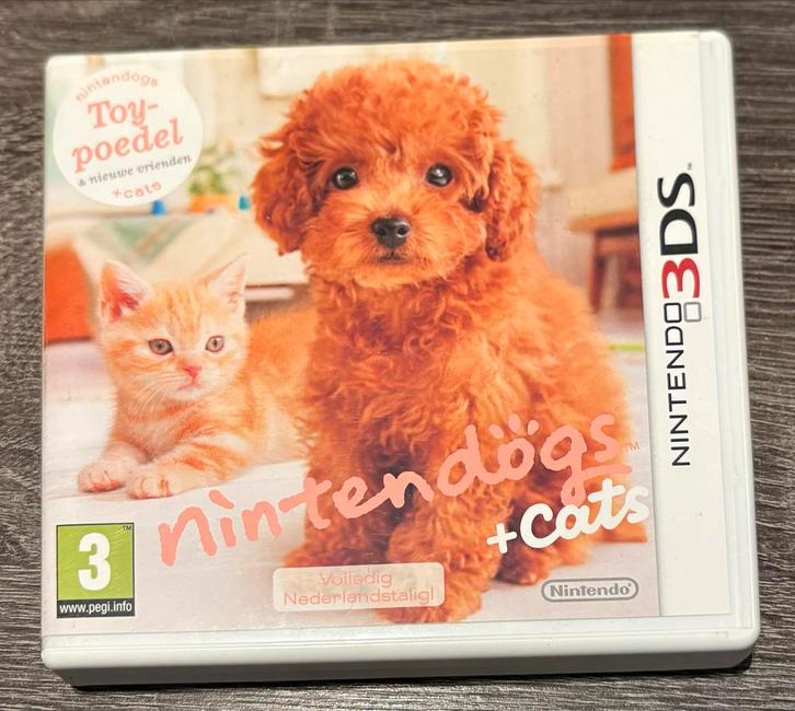 Nintendogs + Cats: Toy Poedel - 3DS, Spelcomputers en Games, Games | Nintendo 2DS en 3DS, Zo goed als nieuw, Simulatie, 1 speler